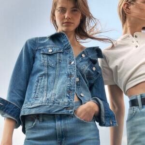 Madewell Classic Jean Jacket Blue Women Size Medium